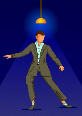 Geçmişe dönük insanlar gece kulübünde dans edip eğleniyorlar.