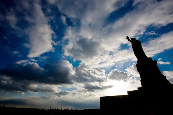 Статуя Свободы на острове Свободы Стоковое Фото