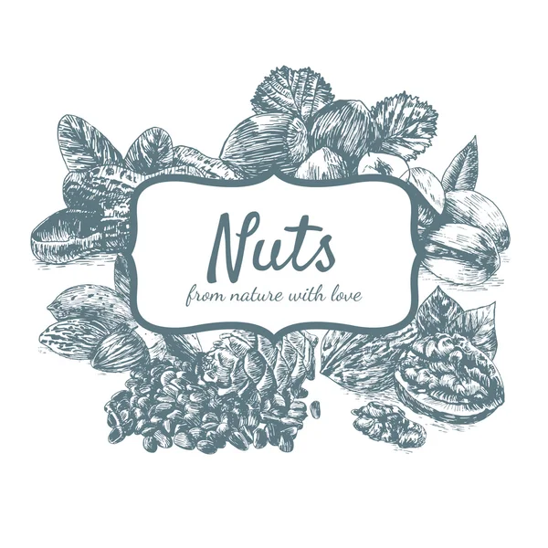 Vektör çizimi tek renkli çerçeve Fındıklı