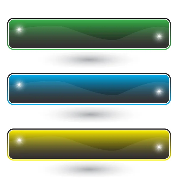 Establecer botones vectoriales para el diseño web — Vector de stock