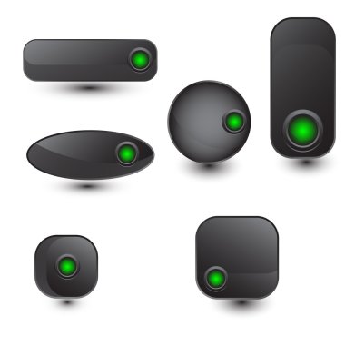 web düğmeleri vektör kümesi