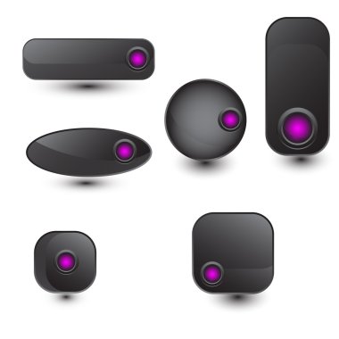 web düğmeleri vektör kümesi