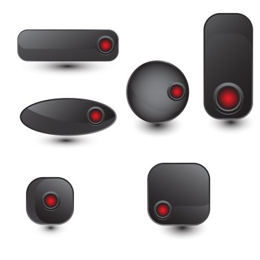 web düğmeleri vektör kümesi