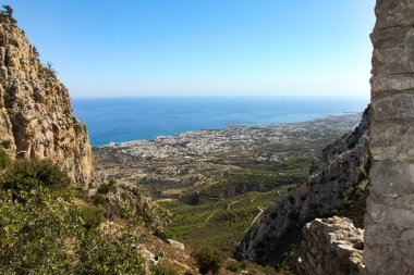 Şehir Manzaralı duvar antik kale, Kıbrıs