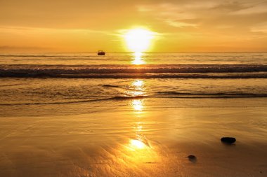 Golden sunset bulvarında andaman Denizi, Tayland