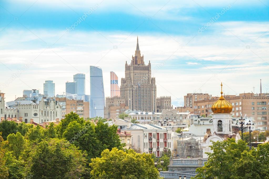 View of the foreign Ministry, the business center 