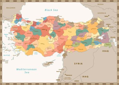Türkiye'nin eski retro Renk eşlemi
