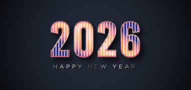 Stil 2026 Yumuşak Parıltılı Yeni Yıl Tipografisi