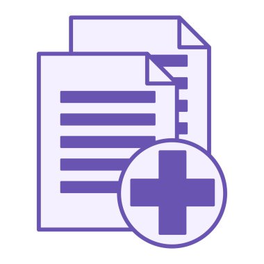 Colored Copy Icon. Vector Illustration. A Computer File Remains in a Directory and is Created in Another Directory. Download Concept