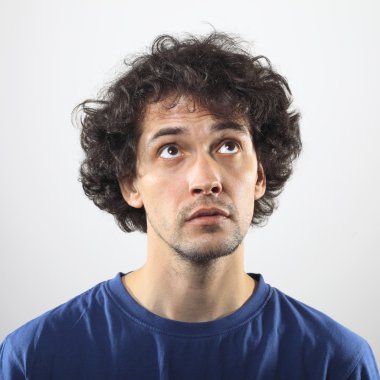 Portre seyir serin, genç adam.