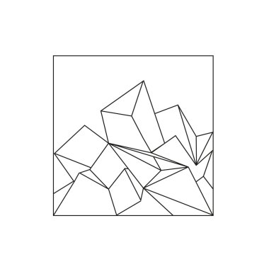 Vektör üçgeni çokgen arka plan.