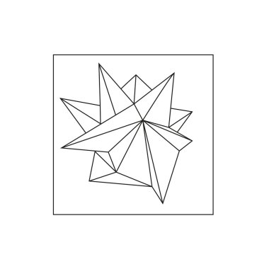 Vektör çokgen arka plan.