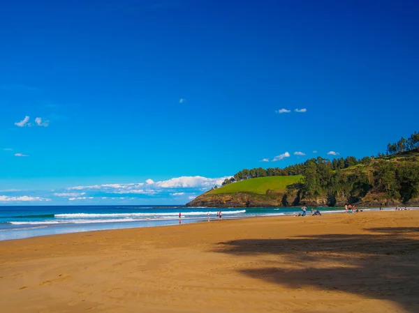 Lekeitio spiaggia isola nella giornata di sole — Foto Stock