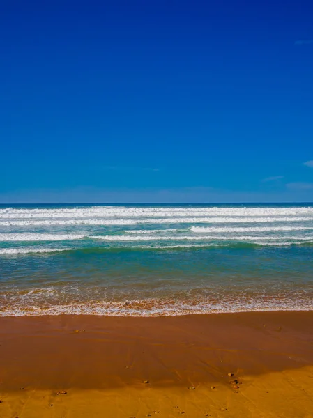 Baskenland, strand van Zarautz — Stockfoto