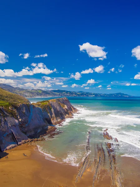 Baskenland, flysch zumaia — Stockfoto