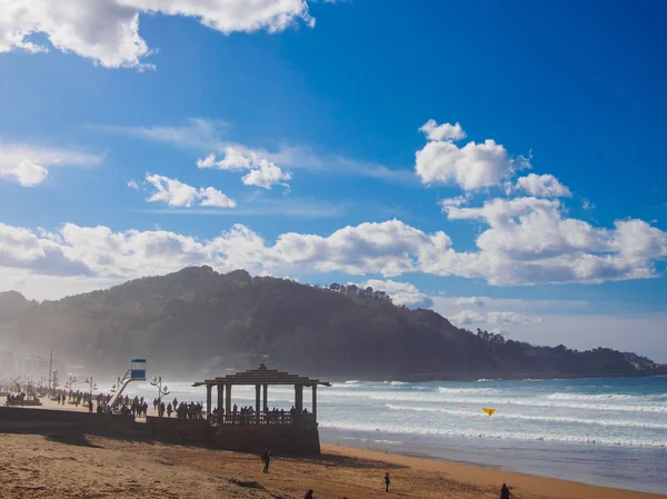 País Vasco, Zarautz beach — Foto de Stock