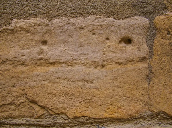 Oude middeleeuwse klei muur met scheuren textuur achtergrond — Stockfoto