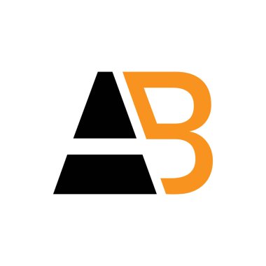 Harf A logo tasarım şablonu elementleri