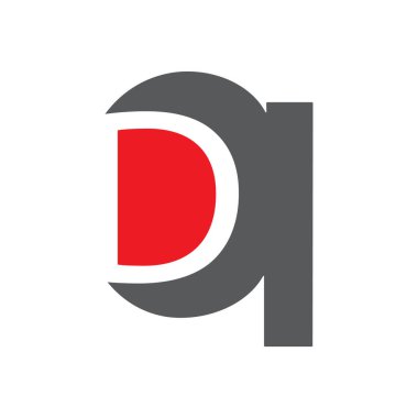 İlk harf D Logo şablonu vektör tasarımı