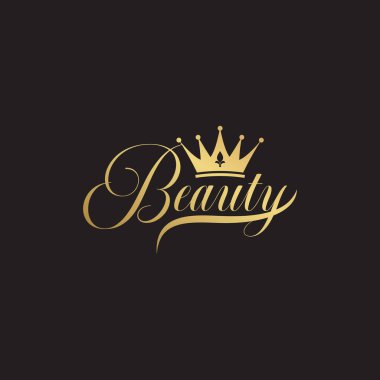 Lüks moda logo tasarımı. Crown logo tasarımı. Güzellik moda logosu tasarımı