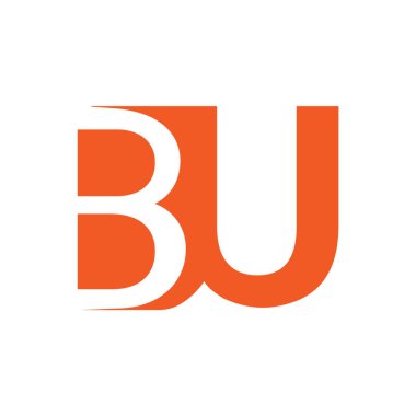 b harfi modern logo tasarım vektör şablonu