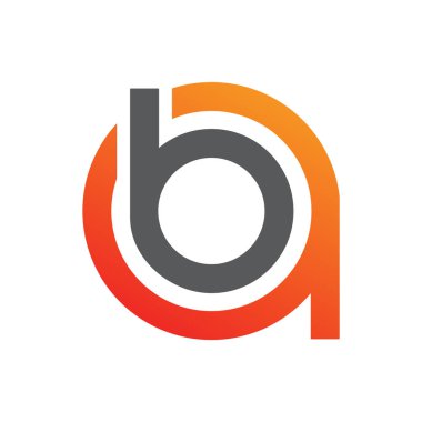 B harfi logo tasarım vektör şablonu