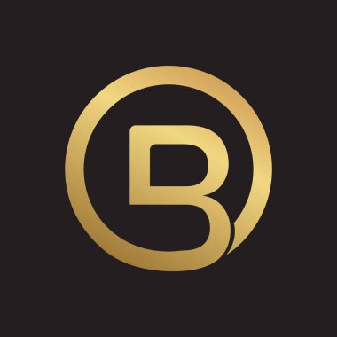 İlk harf b logo şablon vektör tasarımı. b harfi logo tasarımı kavramı