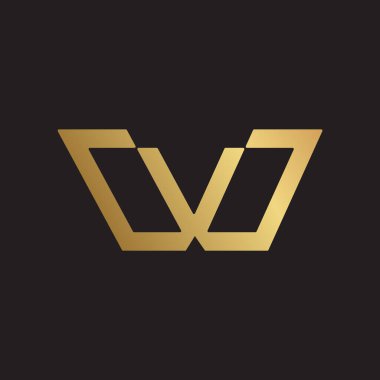 w harfli logo tasarımı. ilk harf w simgesi. w logo vektör şablonu