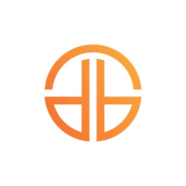 ilk harf logosu veya logo vektör tasarım şablonu