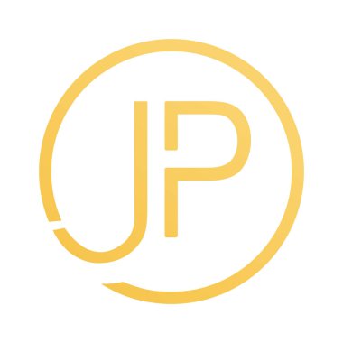 Halka vektör illüstrasyonlu ilk harf logo çemberi