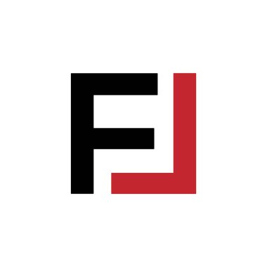 F harfi logo simgesi tasarımı. element vektör illüstrasyonu