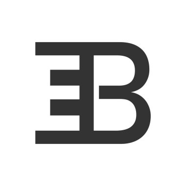 ilk harf logosu b logo vektör tasarımı