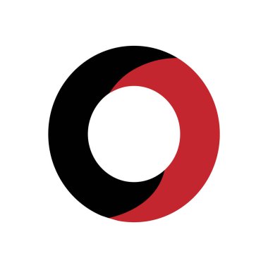 soyut geometrik çember logosu