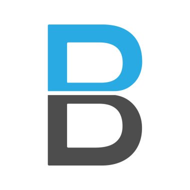 İlk harf logo vektör şablonu tasarımı