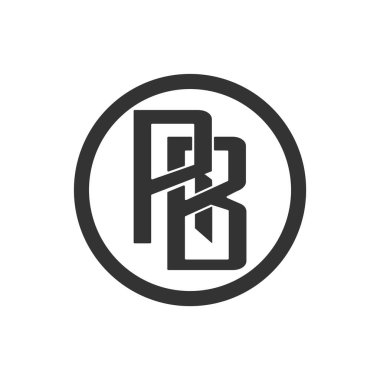 İlk harf logo daire halkası ile