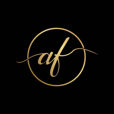 yaratıcı harf bir logo tasarım şablon vektör simgesi