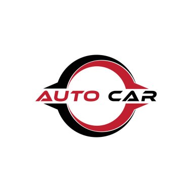 araba servis logosu tasarım vektör çizimi