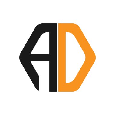 İlk harf reklam Logo tasarım şablonu