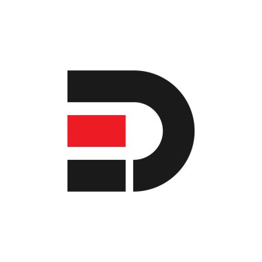 ilk harf logo tasarım vektörü