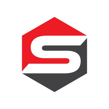 S Logo tasarım şablonu