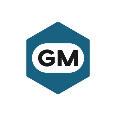 İlk m harfi logo tasarım vektör şablonu