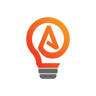 Vektör logosu tasarımı. Teknoloji ve dijital enerjinin soyut sembolü