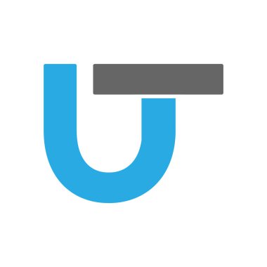 Alfabe harfleri baş harfleri: Monogram logosu, u, t ve w.