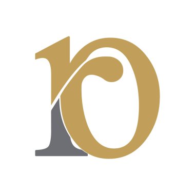 0 numaralı simge vektör tasarımı çizimi