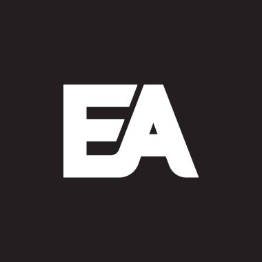 ilk harf logo tasarımı negatif boşluk ile