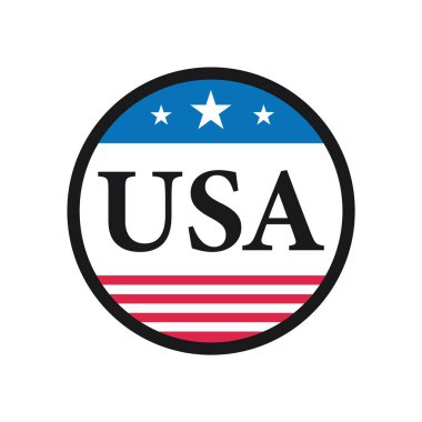 Amerika Birleşik Devletleri bayrağı vektör simgesi