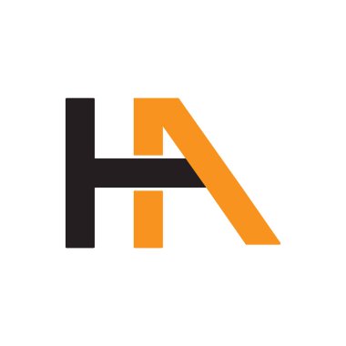 İlk harf h logo vektör tasarım şablonu