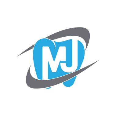 İlk harf logosu mavi şirket.