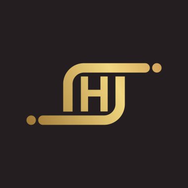 Lüks H logosu tasarımı. Modern H logo tasarımı