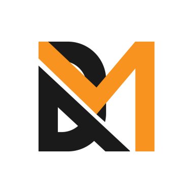 DM logo tasarımı. MD logo tasarımı